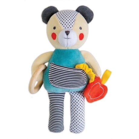 Petit Collage: zabawka aktywnościowa Busy Bear Organic - Noski Noski
