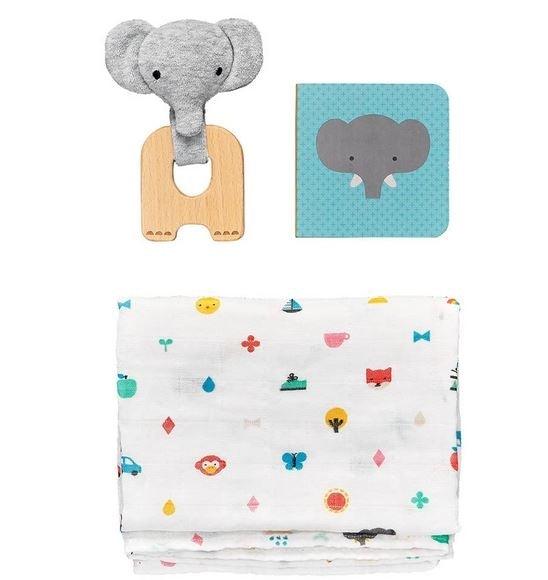 Petit Collage: zestaw prezentowy dla niemowlaka Baby Gift Set - Noski Noski