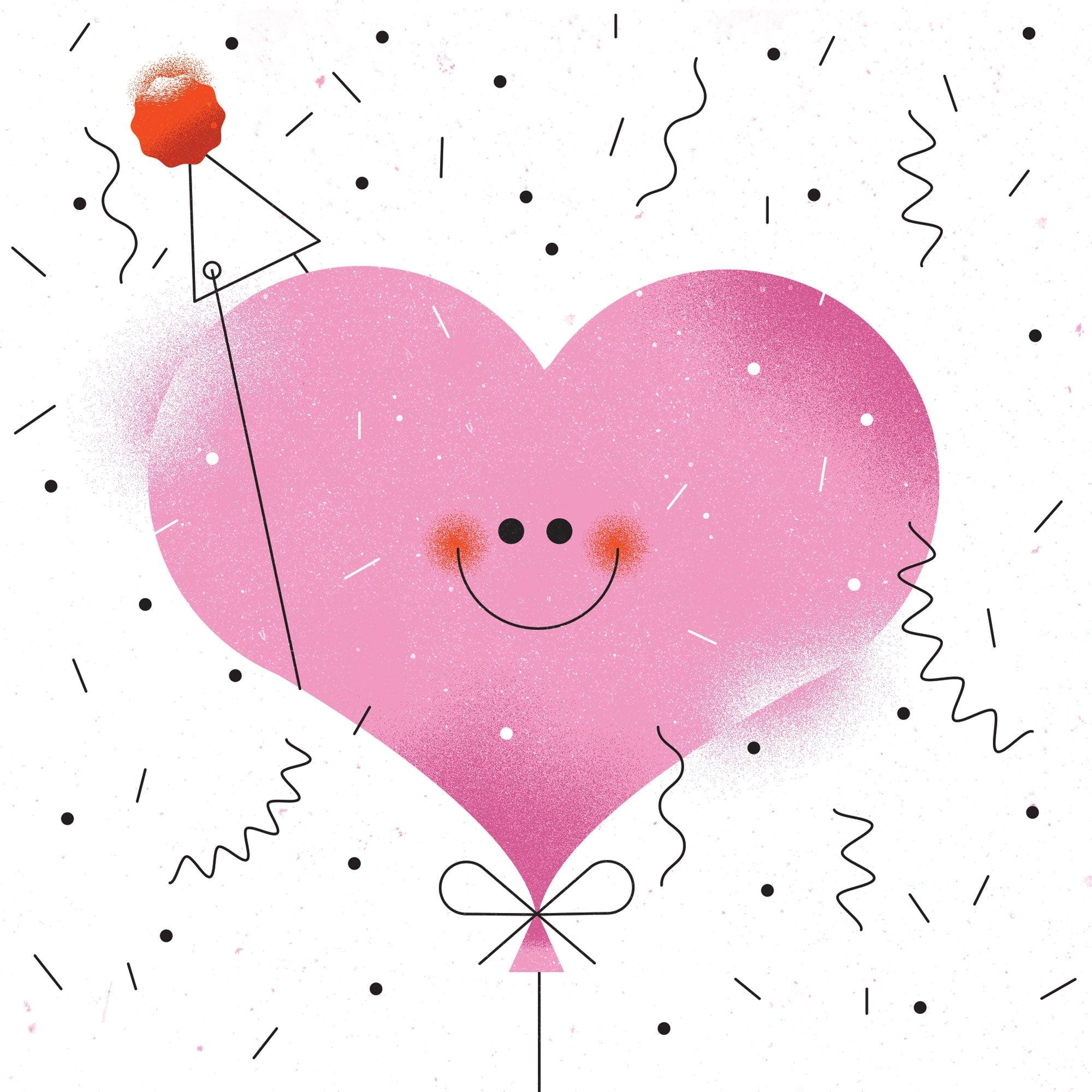 Pieskot: kartka okolicznościowa Birthday Balloon - Noski Noski