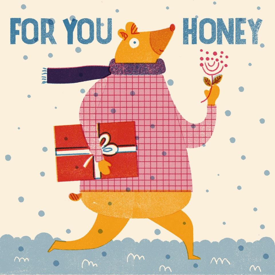 Pieskot: kartka okolicznościowa For you, honey - Noski Noski