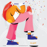 Pieskot: kartka okolicznościowa Go Girl - Noski Noski