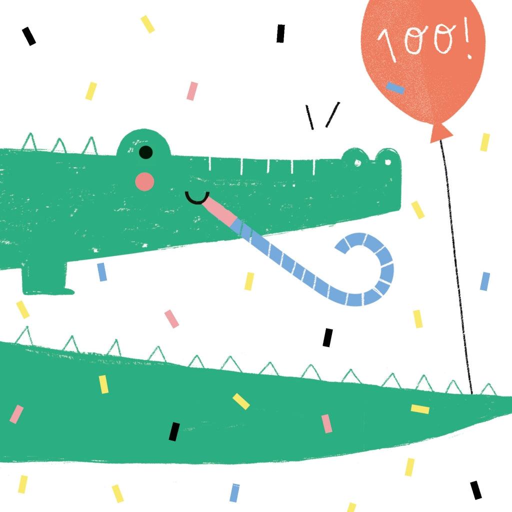 Pieskot: kartka okolicznościowa Happy Crocodile - Noski Noski
