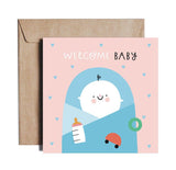 Pieskot: kartka okolicznościowa New Arrival Boy - Noski Noski
