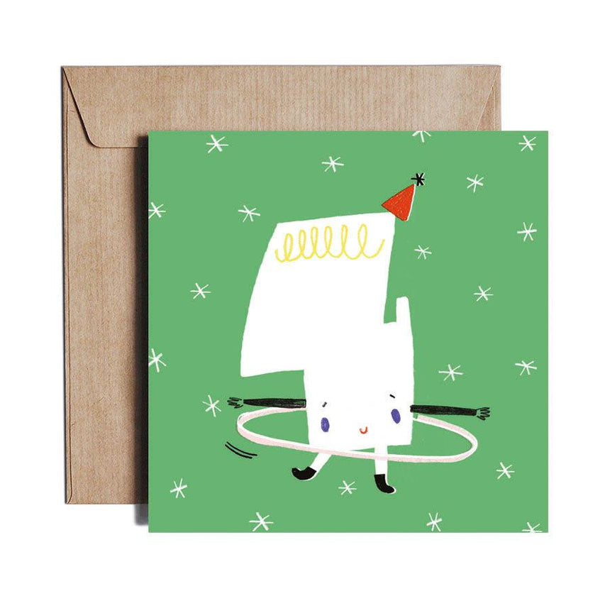 Pieskot: kartka urodzinowa Happy Birthday Four - Noski Noski