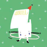 Pieskot: kartka urodzinowa Happy Birthday Four - Noski Noski