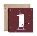 Kartka urodzinowa Pieskot Happy Birthday Seven, piękna ilustracja, idealna na siódme urodziny dziecka, Agata Królak.