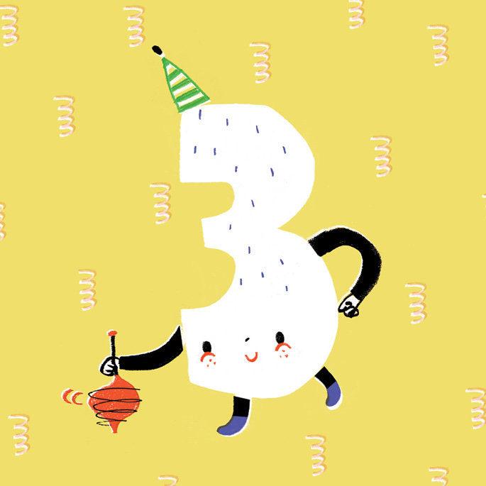 Pieskot: kartka urodzinowa Happy Birthday Three - Noski Noski