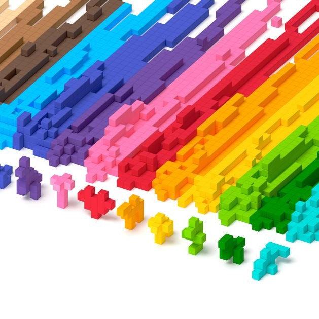 Klocki magnetyczne Pixio Color Series Animals - kreatywna zabawa dla dzieci rozwijająca wyobraźnię i zdolności manualne.