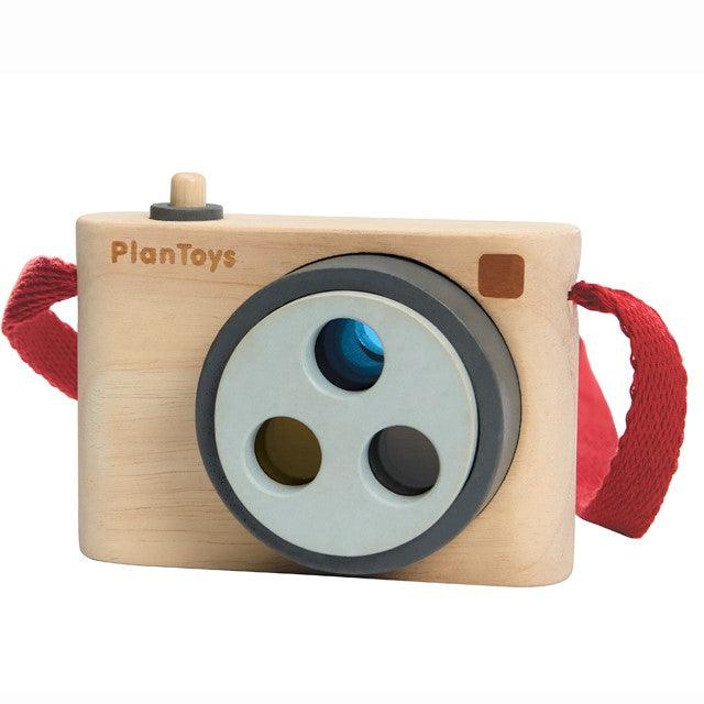 Plan Toys: aparat z kolorowymi soczewkami Colored Snap Camera - Noski Noski