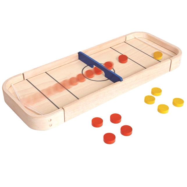 Plan Toys: drewniana gra Shuffleboard i Cymbergaj - Noski Noski