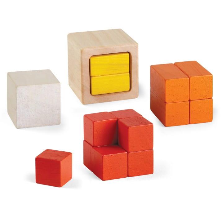 Plan Toys: drewniane klocki ułamki Fraction Cubes - Noski Noski