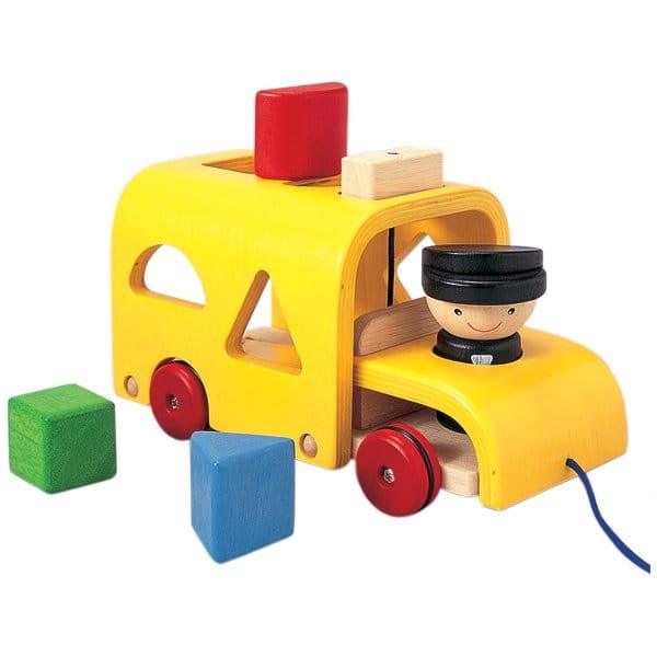 Plan Toys: drewniany autobus do sortowania Sorting Bus - Noski Noski