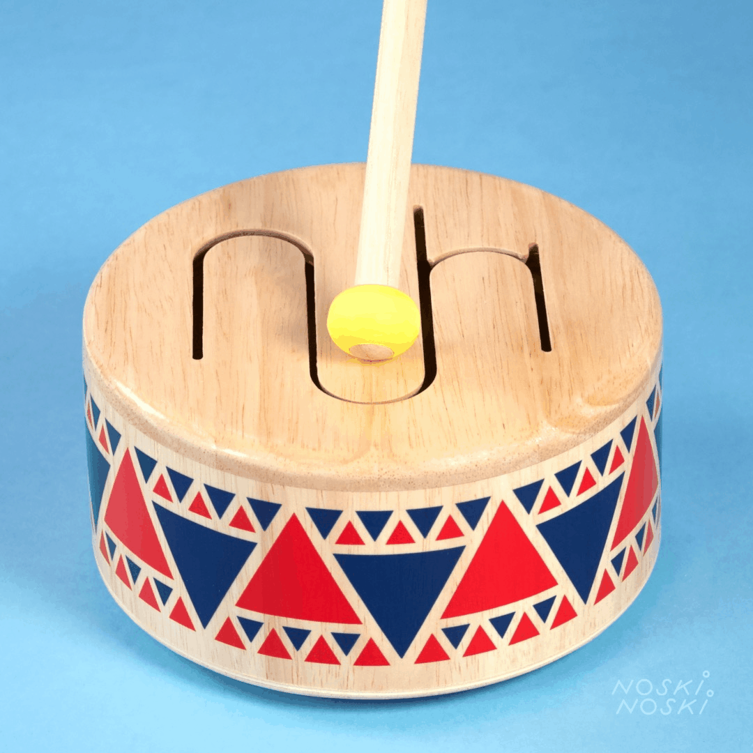 Plan Toys: drewniany bębenek Solid Drum - Noski Noski