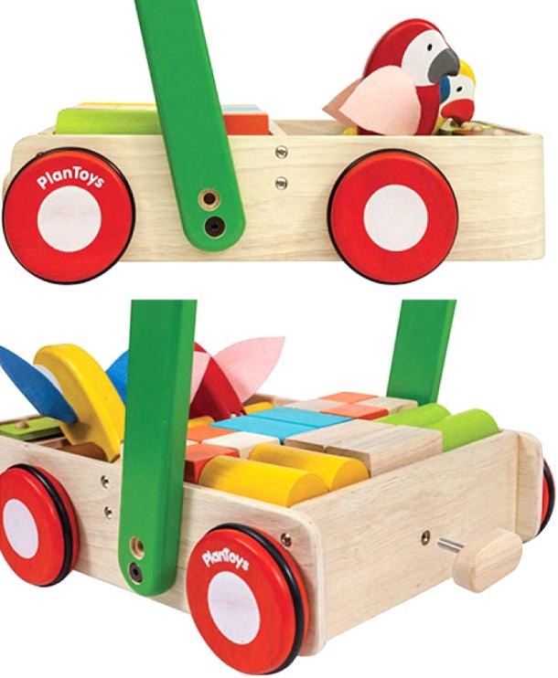 Plan Toys: drewniany chodzik z ptaszkami - Noski Noski