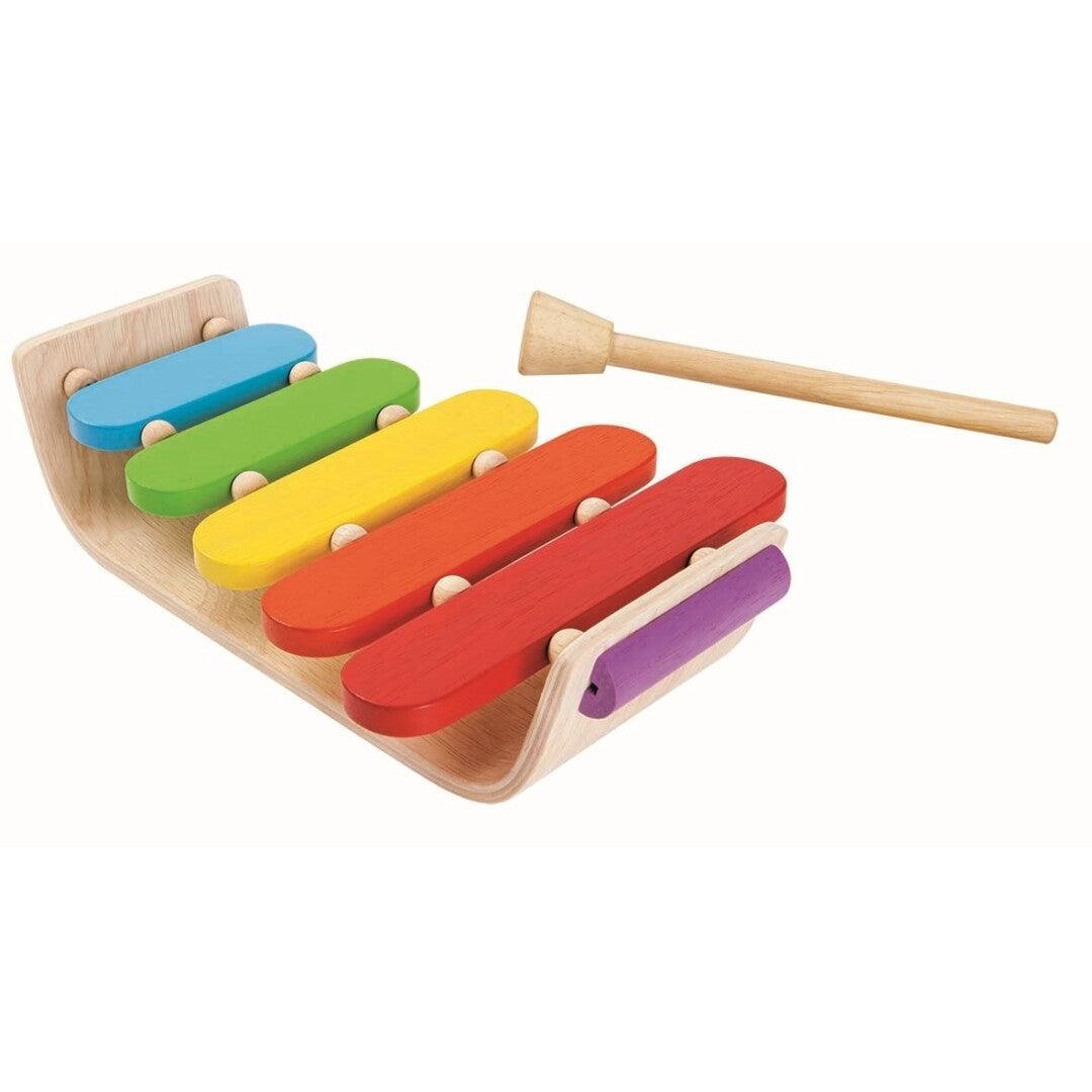 Plan Toys: drewniany ksylofon Oval Xylophone - Noski Noski