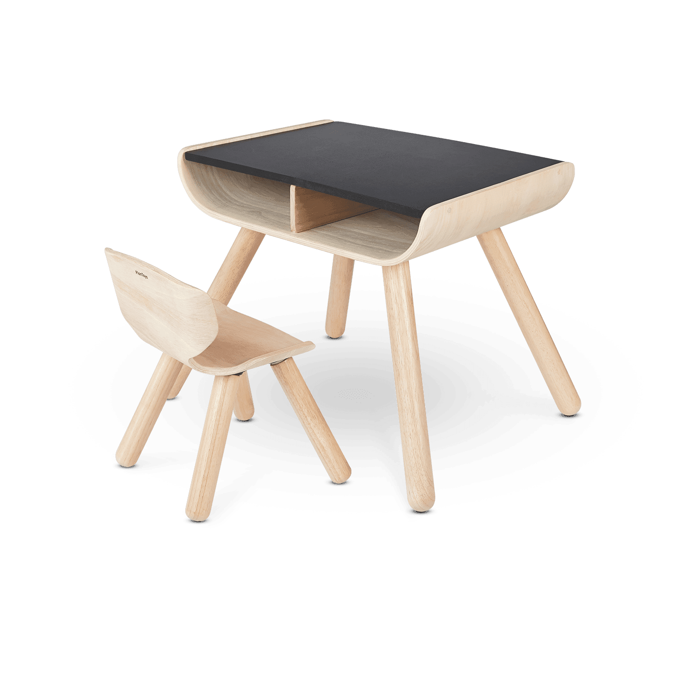 Plan Toys: drewniany stolik i krzesełko Black Series - Noski Noski