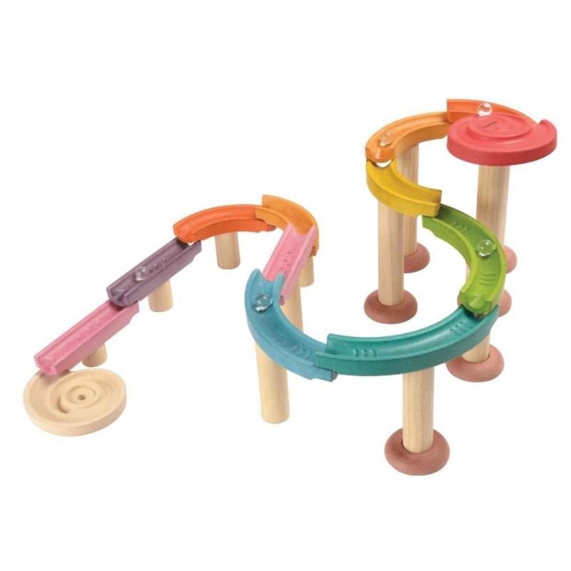 Plan Toys: drewniany tor dla kulek Marble Run Deluxe - Noski Noski