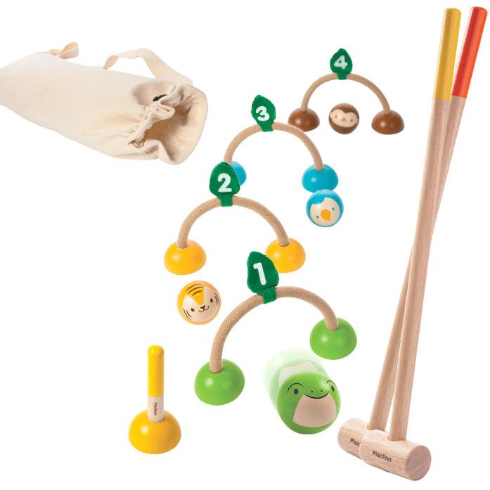Plan Toys: drewniany zestaw do gry w Krokieta - Noski Noski