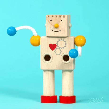 Plan Toys: drewniany zestaw konstrukcyjny Build A Robot - Noski Noski