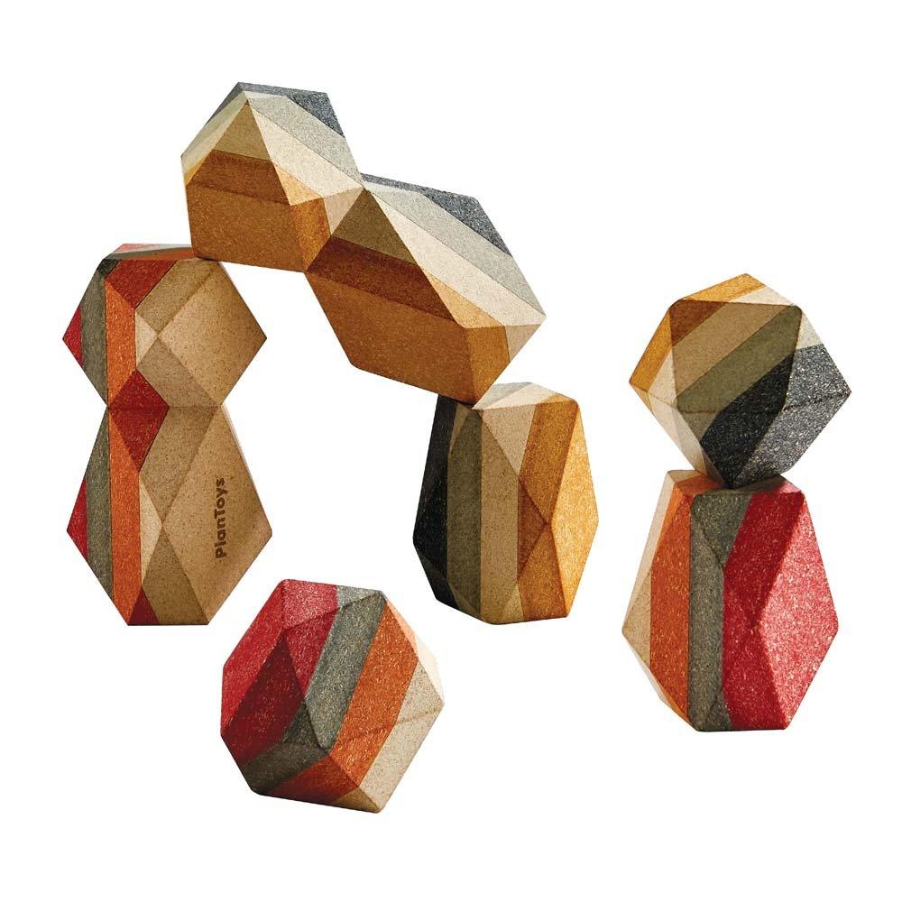 Plan Toys: geometryczne kamienie Geo Stacking Rocks - Noski Noski