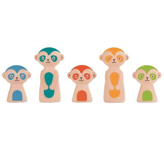 Plan Toys: kręgle Surykatki - Noski Noski