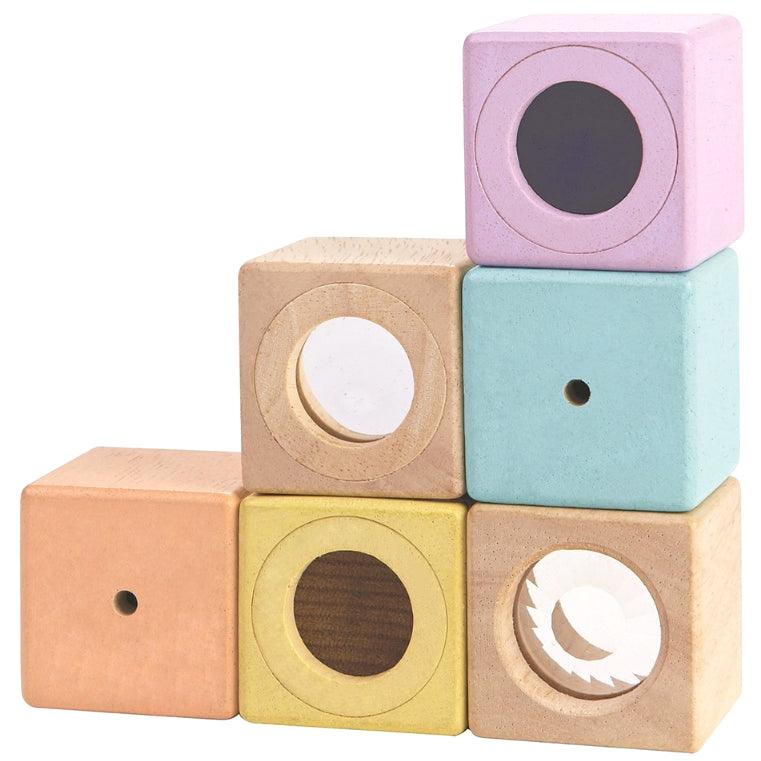Plan Toys: pastelowe Klocki Sensoryczne - Noski Noski