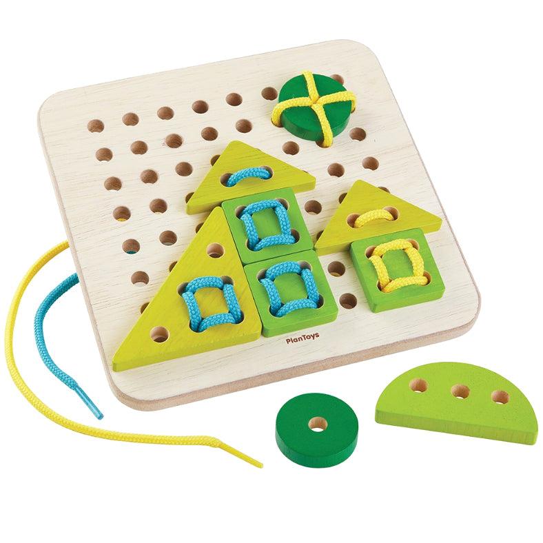 Plan Toys: tabliczka przewlekanka Lacing Board - Noski Noski