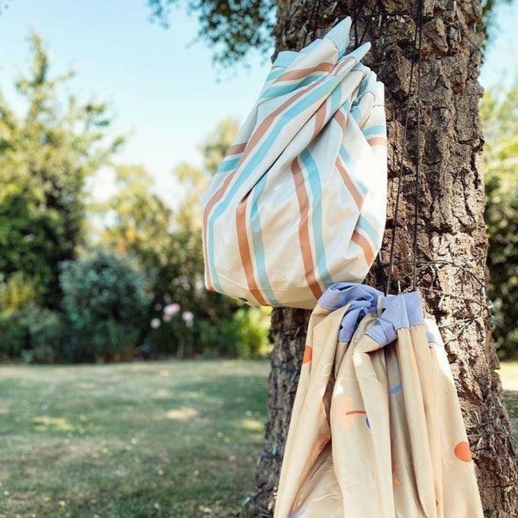 Play&Go: plażowy worek na zabawki Outdoor Paski Pastel - Noski Noski