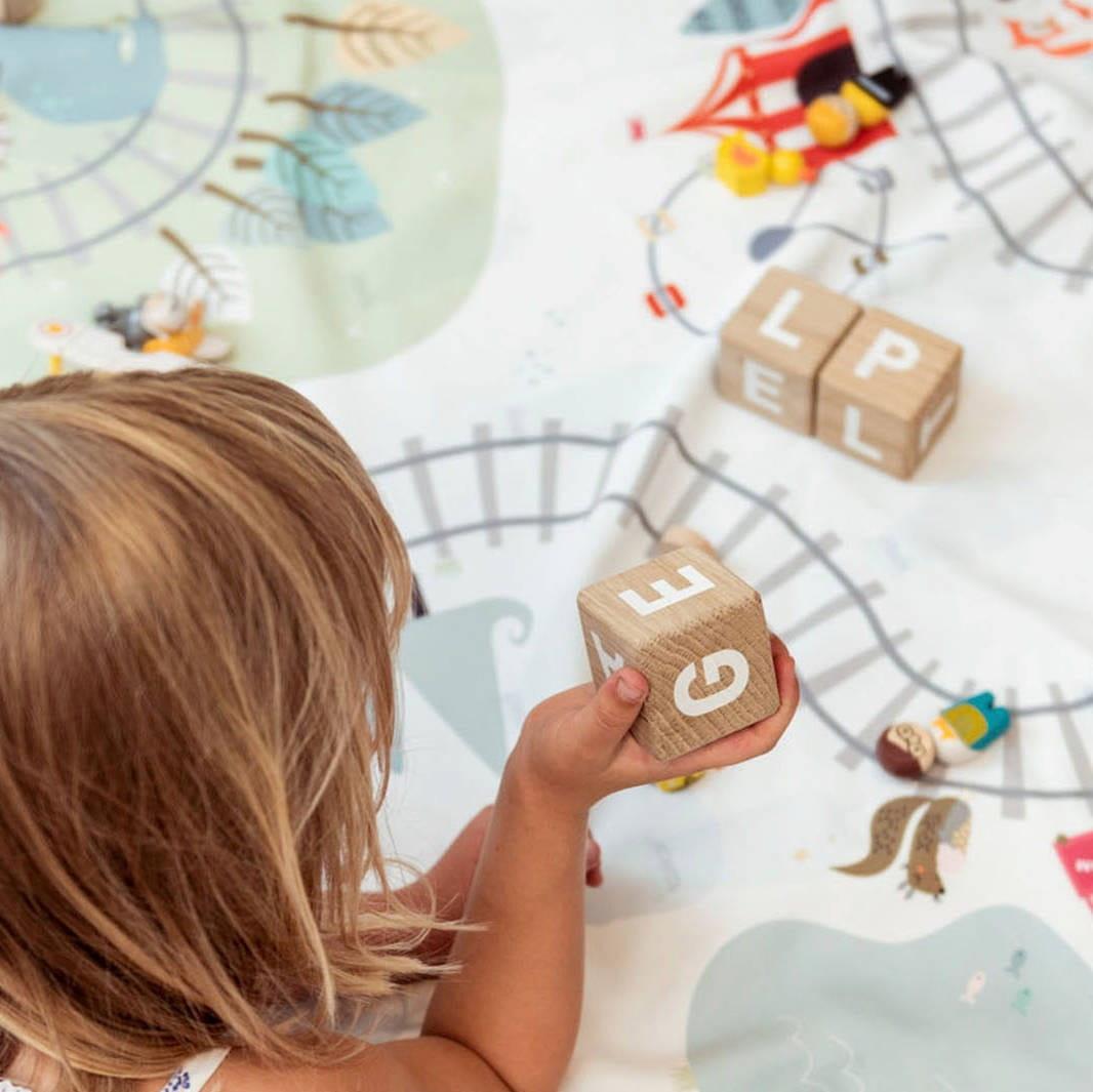 Play&Go: worek na zabawki tory kolejowe Fairytale Trainmap - Noski Noski