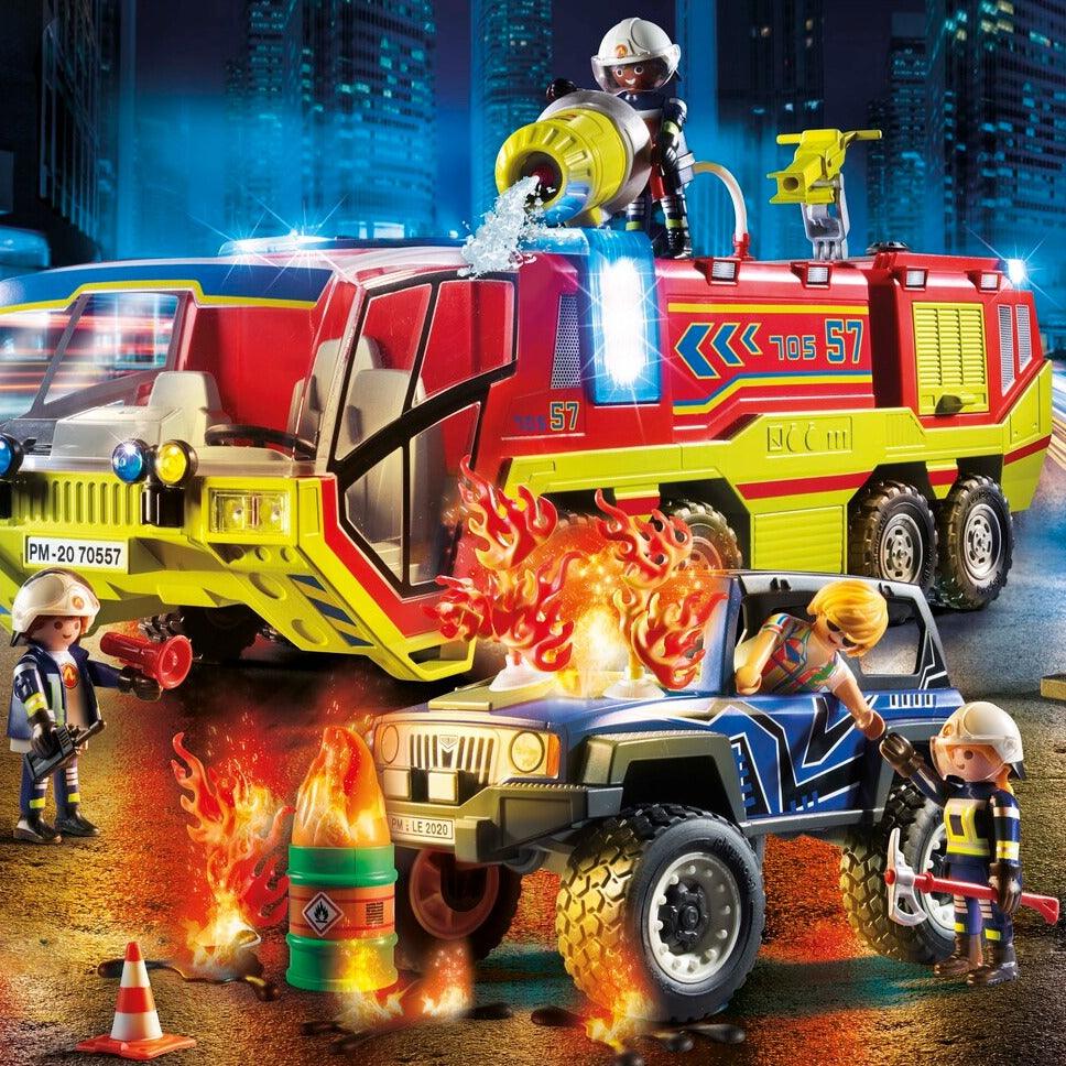 Playmobil: akcja straży pożarnej z pojazdem gaśniczym City Action - Noski Noski