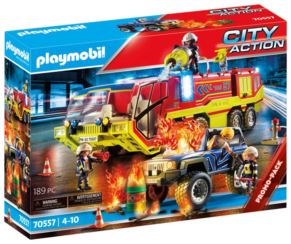 PLAYMOBIL - Pompier et quad - Voiture et figurine - JEUX, JOUETS -   - Livres + cadeaux + jeux