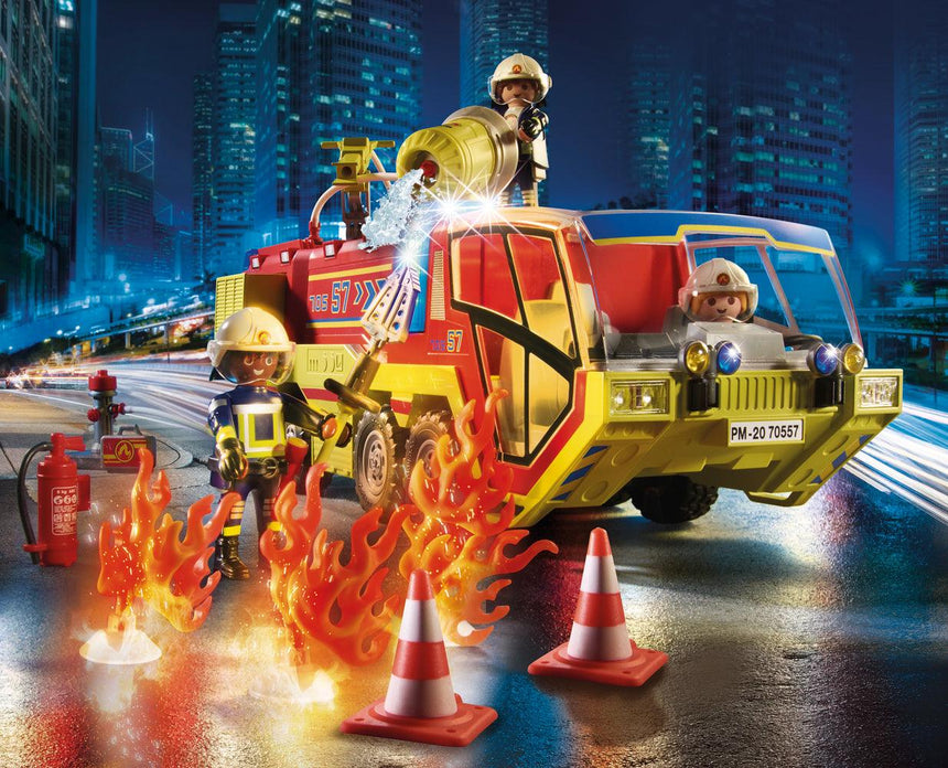Playmobil: akcja straży pożarnej z pojazdem gaśniczym City Action - Noski Noski