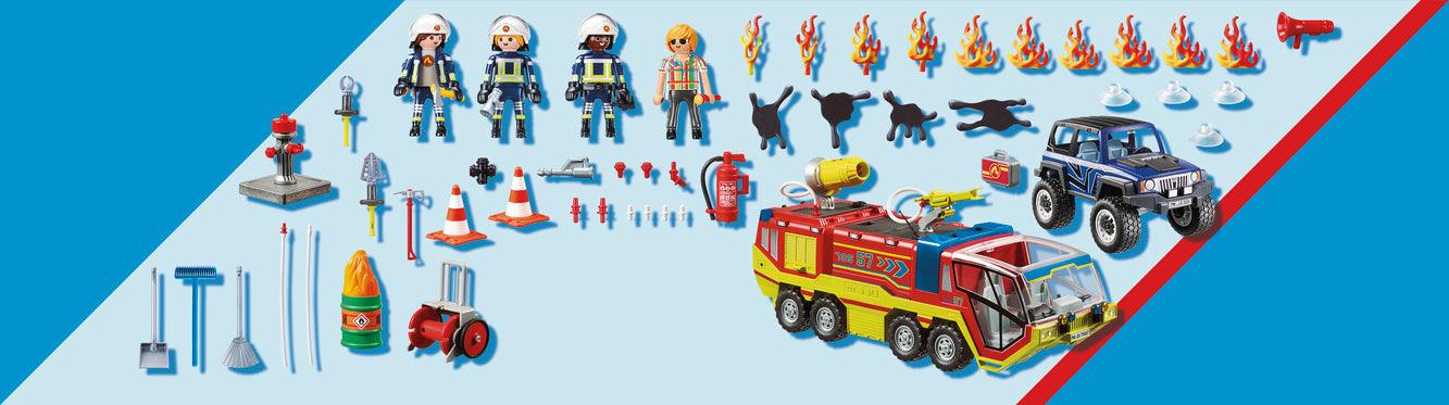 Playmobil: akcja straży pożarnej z pojazdem gaśniczym City Action - Noski Noski