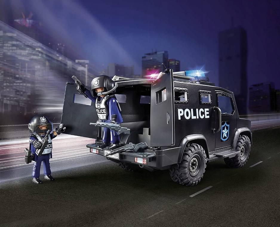 Playmobil: auto policyjne z sygnałem świetlnym SWAT Truck City Action - Noski Noski