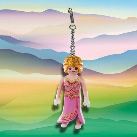 Brelok do kluczy Playmobil Księżniczka z karabińczykiem, idealny dodatek do plecaka dla małych miłośniczek bajek.