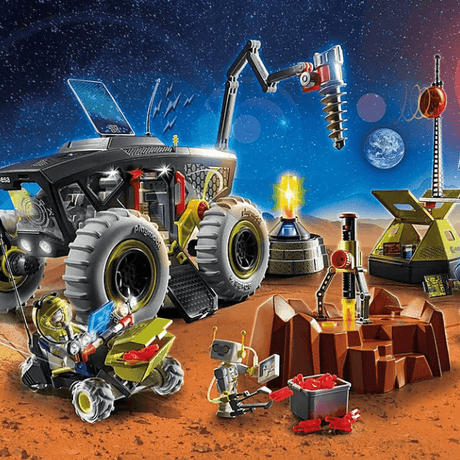 Playmobil Ekspedycja na Marsa: łazik marsjański i stacja badawcza dla kreatywnej zabawy i kosmicznych przygód.