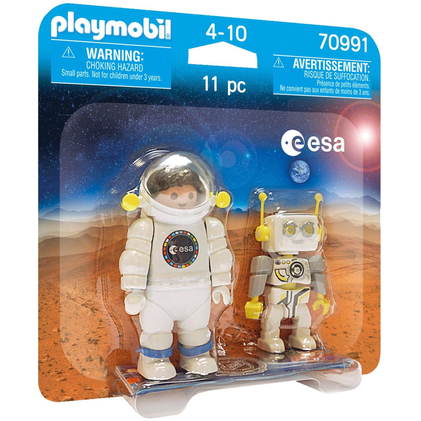 Playmobil: figurki astronauta ESA i ROBert DuoPack - Noski Noski