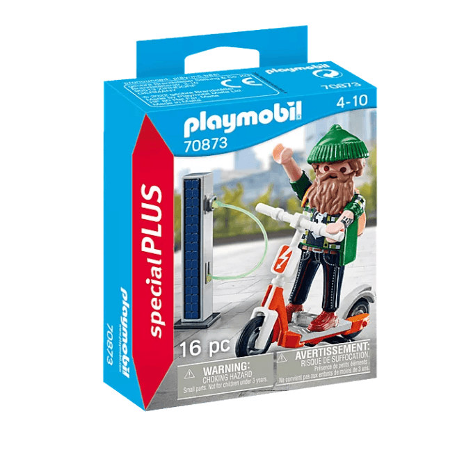 Playmobil: hipster z elektryczną hulajnogą Special Plus - Noski Noski