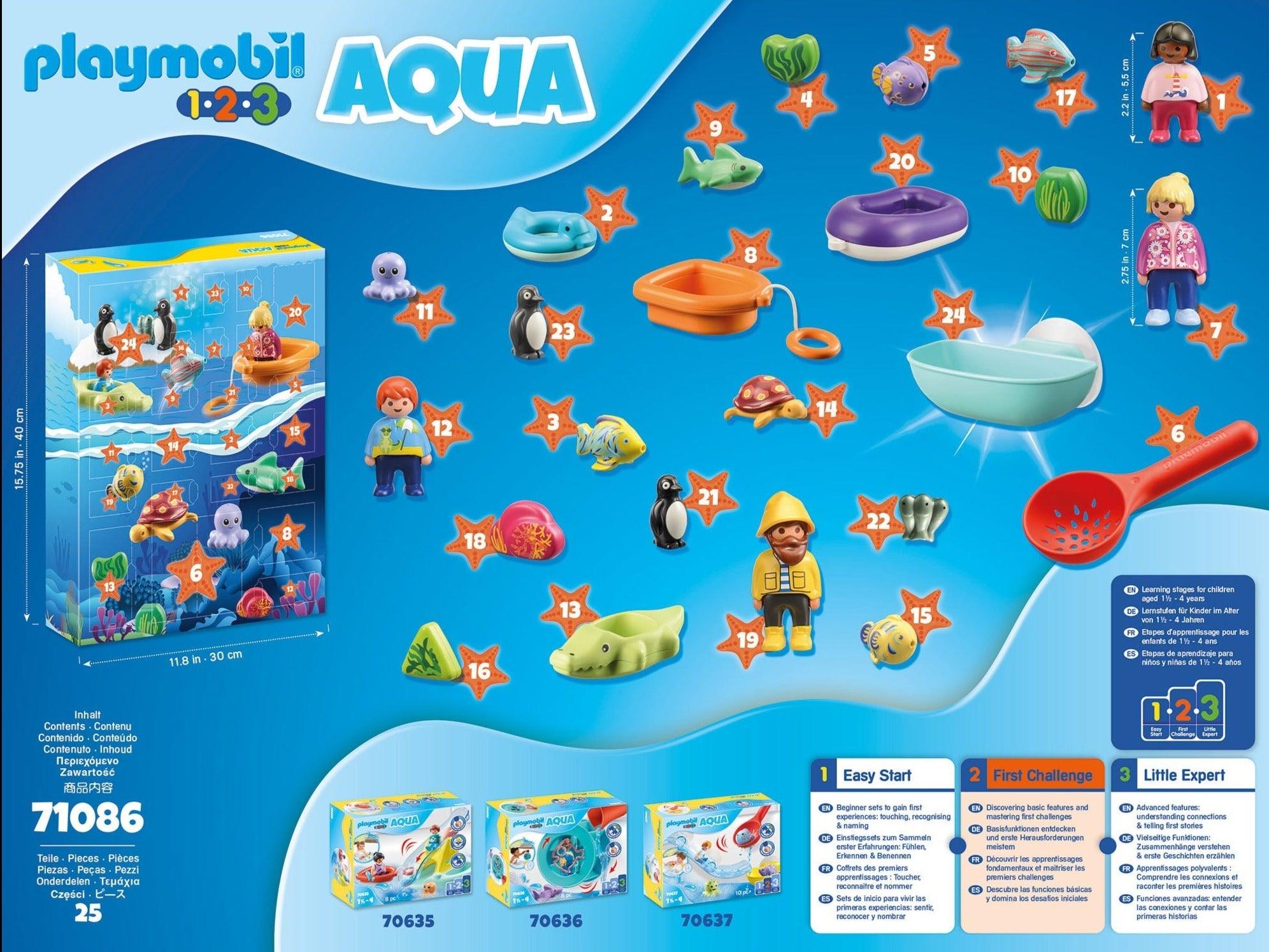 Playmobil: kalendarz adwentowy PLAYMOBIL 1.2.3 AQUA - Noski Noski