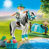 Playmobil Country Kucyk Niemiecki, zestaw z jeźdźcem, idealny do przygód w świecie jazdy konnej.