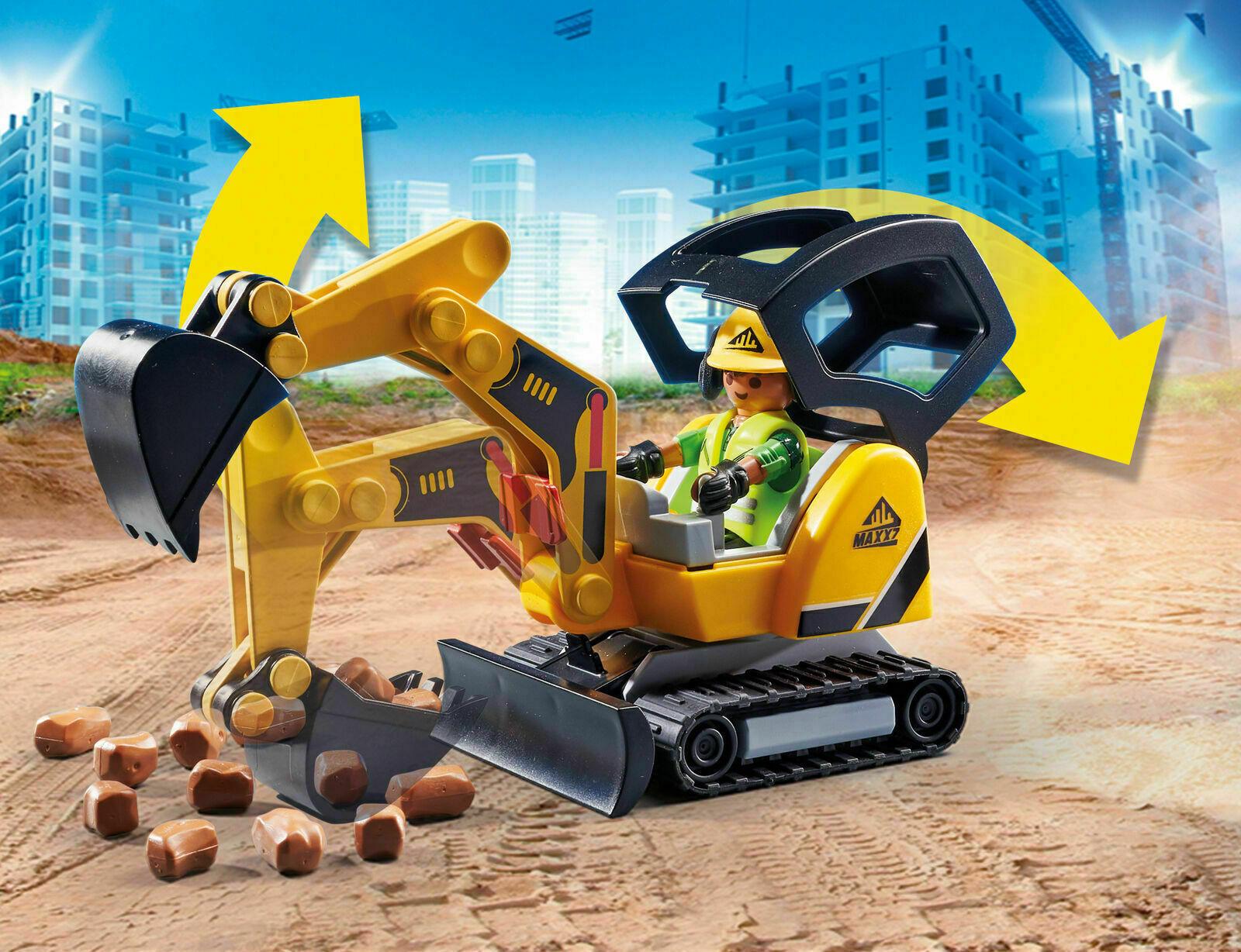 Playmobil: mała koparka z elementem konstrukcyjnym City Action - Noski Noski