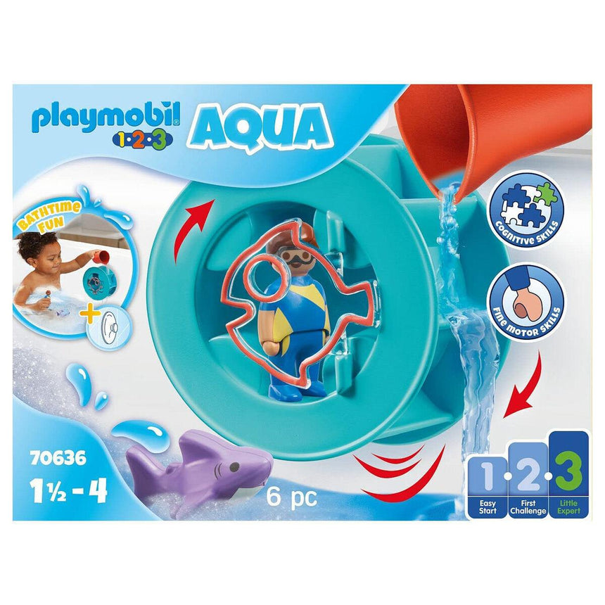 Playmobil: młyn wodny z małym rekinem 1.2.3 / Aqua - Noski Noski