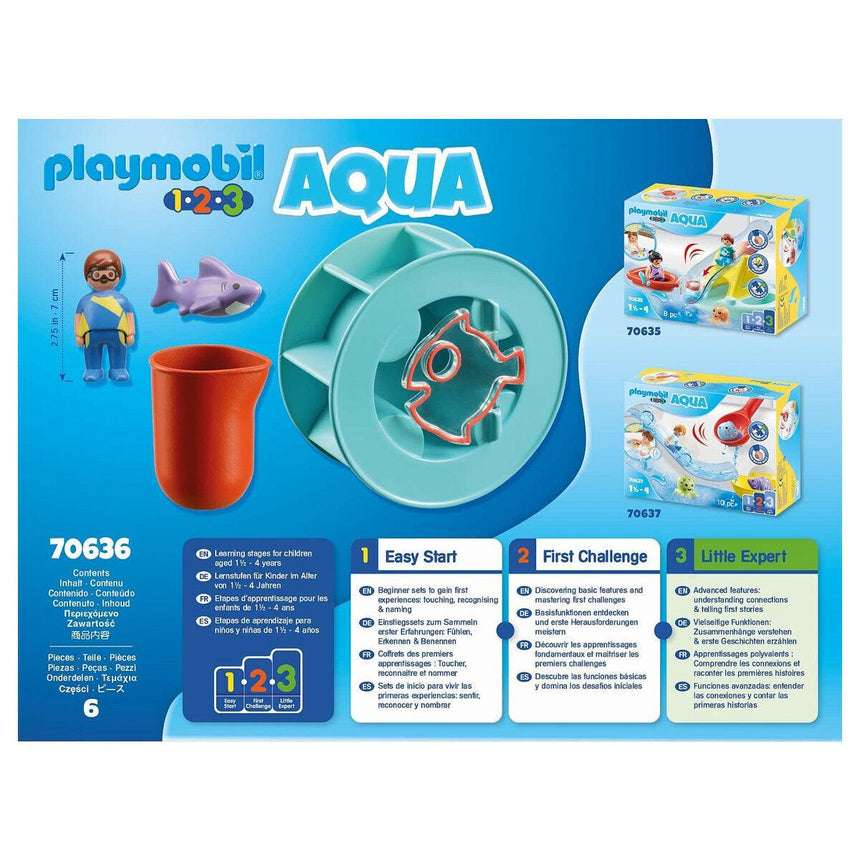 Playmobil: młyn wodny z małym rekinem 1.2.3 / Aqua - Noski Noski