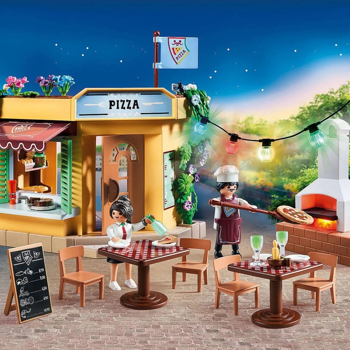 Playmobil: pizzeria z ogródkiem restauracyjnym City Life - Noski Noski