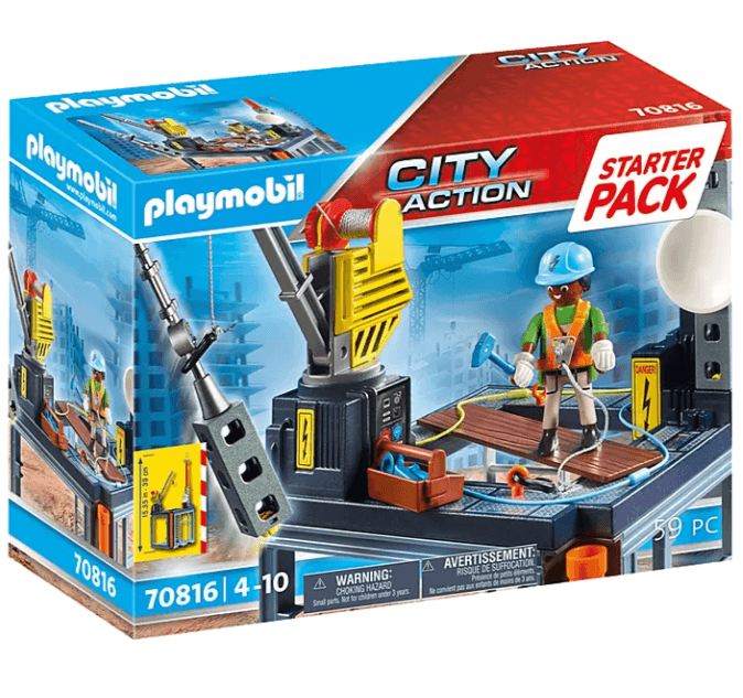 Playmobil: plac budowy z wciągarką lin starter pack City Action - Noski Noski