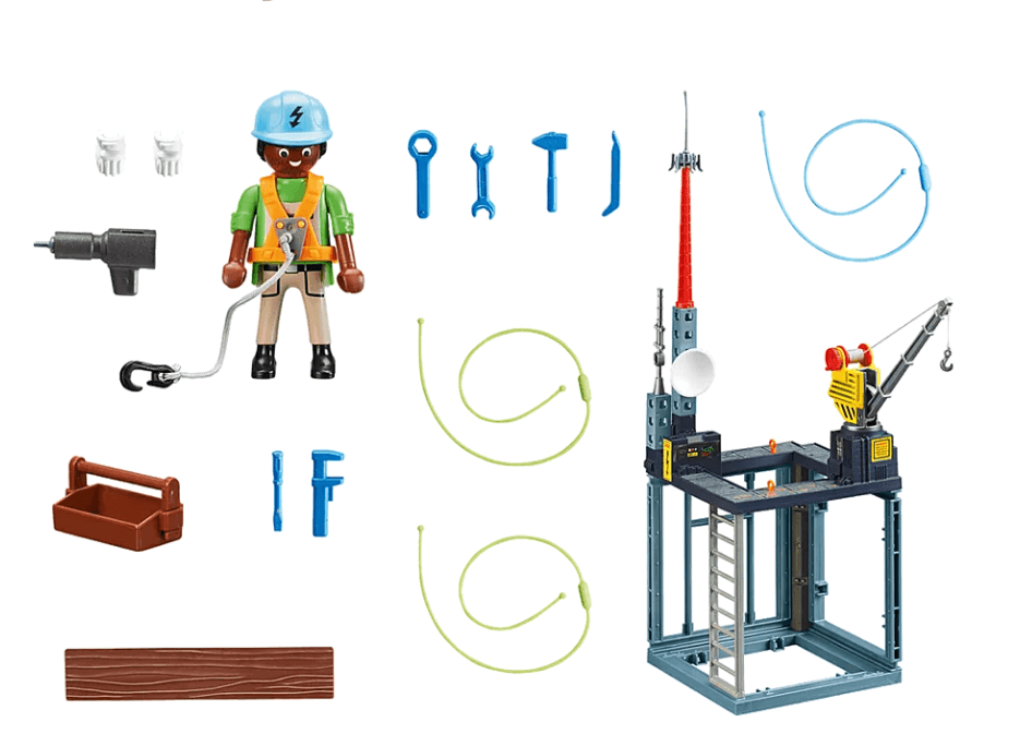 Playmobil: plac budowy z wciągarką lin starter pack City Action - Noski Noski