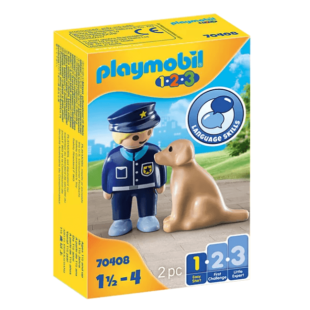 Playmobil: policjant z psem 1.2.3 - Noski Noski