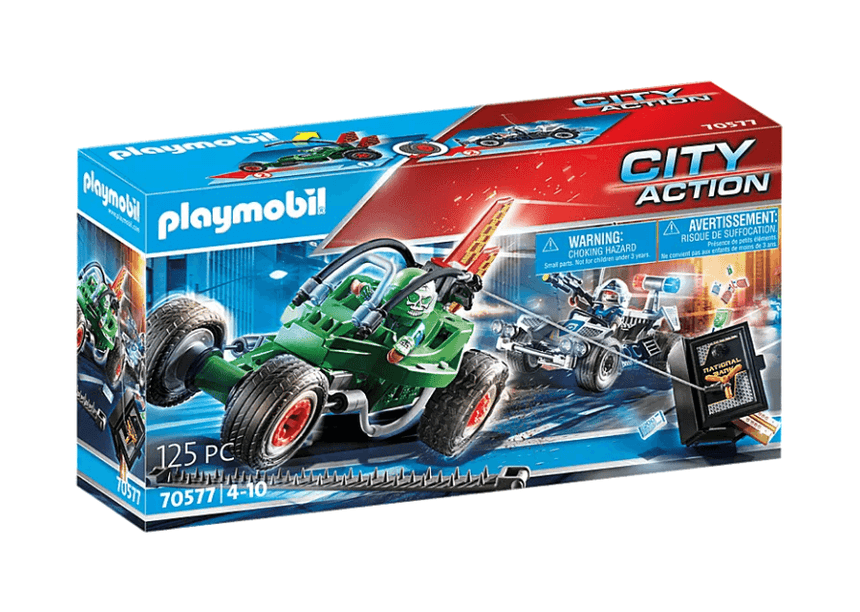 Playmobil: policyjny gokart pościg za włamywaczem City Action - Noski Noski