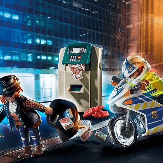 Playmobil: policyjny motor Pościg za przestępcą City Action - Noski Noski