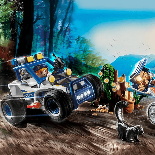 Playmobil: policyjny samochód terenowy Pościg za złodziejem skarbu City Action - Noski Noski